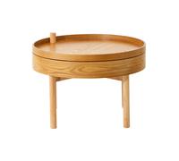 Interiors by Premier Side Table Viborg Storage Top Round Natural Large