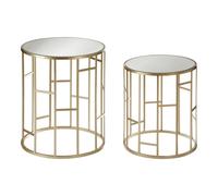 Premier Housewares Avantis Asymmetrical Frame Set of 2 Tables
