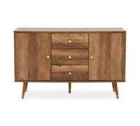 Interiors by Premier Sideboard Frida 3 Drawers Light Walnut