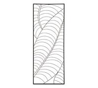 Interiors by Premier Small Black Metal Wall Art for Living Room, Botanical Design Metal Leaf Wall Decor, Modern Wall Art Accessory Interiors by Premier Black One Size
