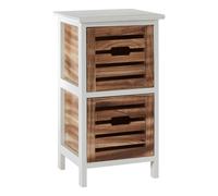 Interiors by Premier Storage Unit Portsmouth 2 Drawer White/Natural