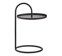 Interiors by Premier Trosa Side Table Hanging Top Round Black