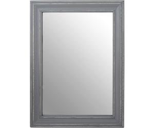 Interiors by Premier Wall Mirror Henley Bevelled Frame Grey 48x65cm