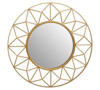 Interiors by Premier Wall Mirror Matera Geo Round Gold D:71cm