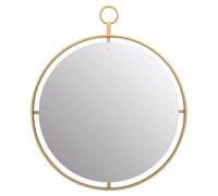 Interiors by Premier Wall Mirror Matera Round Framed Gold D:70cm