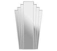 Interiors by Premier Wall Mirror Sana Art Deco Silver 57x100cm