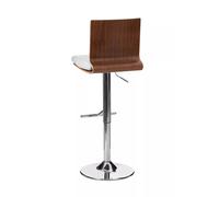 Interiors by Premier Walnut And Bar Chair with Square Back Premier Housewares Brown One Size