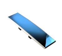 Interiors rear view mirror 290mm Car Universal Rearview Mirror Large For Vision Anti-Glare Curved Interior Clip-on Wide Auto Accessories White Blue Car Interior Mirrors(Blue Anti-glare)