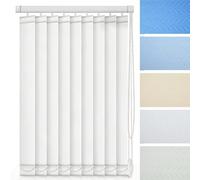 Interiors Vertical Blinds, Sliding Glass Doors Blinds, Blackout Vertical Window Blind for Home, Patio Door, Large Windows, Light Filtering Fabric Shades(Gray,W320xH200cm)