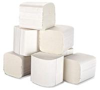 Interleaf Toilet Paper Sheets, White Tissue, for Toilet Dispenser, 2 Ply, Bulk Pack, Pack of 36 (9000 Total)