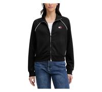 Interlock Knit Track Jacket - female - Tommy Jeans - Training Jackets - Black - S - Sport S