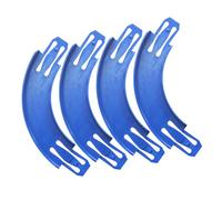 Interlocked 4PCS Race Extensions Toy Car Tracks 90 Degree Curves Simple Stable Track Connectors Connectors