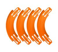 Interlocked 4PCS Race Extensions Toy Car Tracks 90 Degree Curves Simple Stable Track Connectors Connectors
