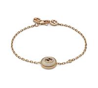 Interlocking Bracelet in pink gold- mop- diamond- gg pavé - female - Gucci - Bracelets - Yellow - ONE SIZE - Accessories ONE SIZE