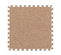 Interlocking Carpet Tiles - Foam Floor Mats, Easy DIY Installation, Protective Flooring, Multipurpose Use, 12x12 Inch, 10/12/16 Pcs, Stylish Rose Red Color