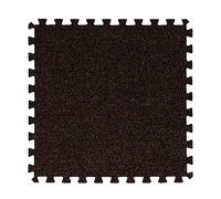 Interlocking Carpet Tiles - Foam Floor Mats, Easy DIY Installation, Protective Flooring, Multipurpose Use, 12x12 Inch, 10/12/16 Pcs, Stylish Rose Red Color