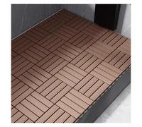 Interlocking Deck Tiles, Waterproof Plastic Floor Mats for Easy Installation and Durability on Patio, Terrace, Bathroom, Kitchen, Pool