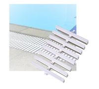 Interlocking Draina Grate for Pools, Patios & Gardens - 30x100cm Plastic Drain Cover to Prevent Overflow & Clogs - 1 Piece