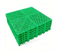 Interlocking Drainage Tiles High Weather Resistance Floor Mats Basement Flooring Swimming Pools, Workshops(Green,5mm x 30pieces)