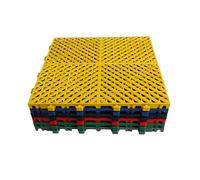 Interlocking Easy Click Plastic Garden Deck Tiles,Modular Interlocking Floor Tiles,for Porch Poolside Balcony Backyard,40x40x2.5cm(Green,30 Pieces)