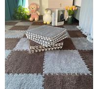 Interlocking EVA Foam Carpet Tiles - Soft Low Pile Area Rug for Bedroom & Parlor, Washable Sound Insulation Mat, Comfortable, Durable Floor Protector for All Seasons