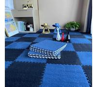 Interlocking EVA Foam Carpet Tiles - Soft Low Pile Mat for Bedroom & Parlor, Washable Soundproof Rug, All-Season Floor Protector, Comfortable Modern Design