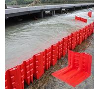Interlocking Flood Barriers, Thickened L-Shaped Water Stoppers for Emergency Overflow Protection in Commercial Areas