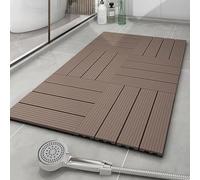 Interlocking Floor Tiles for Patio, Garden, Pool, and Bathroom - Easy Installation and Durable Plastic Design