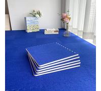 Interlocking Floor Tiles, Washable and Sound Insulating for Indoor Floor Protection, with Edgings for Easy Installation, 60cm/3 Pieces