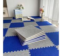 Interlocking Floor Tiles - Washable Sound Insulating Indoor Floor Protection, Edgings Included
