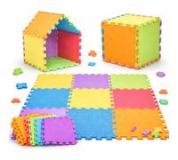 Interlocking Foam Play Mat Tiles - EVA Baby Floor Mats 29x29cm Thick Padded Non-Toxic Puzzle Flooring - Soft Safety Play Mat for Babies & Toddlers - Nursery Playroom Gym Floor (36 Tiles)