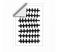 Interlocking Forms Geometric Unframed Wall Art Print A4 (29.7×21cm), Wall Decor for Living Room, Bedroom, Office & Home, Art Gift