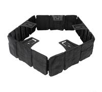 Interlocking Garden Lawn Edging Border with Pegs for Simple Installation and Customization (Black)