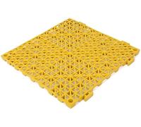Interlocking Outdoor Garden Flooring, Interlocking Garage Floor Tiles Multicolor 30x30x1.5cm Pack Of 4-48 PCS(Yellow,24PCS)