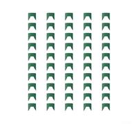 Interlocking Plant Ground Cover Rings 50pcs Plastic 15x13.7cm Green | Snap-together design with included rubber mallet 360-degree barrier protects stems and prevents mulch displacement