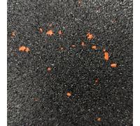 Interlocking Rubber Gym Mats 1M X 1M - Non-Slip, Impact-Resistant, Easy-Clean Tiles For Home Or Commercial Use - Orange - 10mm