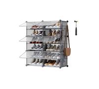 Interlocking Shoe Rack, Slate Grey