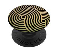 Interlocking Spiral Pattern | Sacred Geometry Inspired Line PopSockets Adhesive PopGrip