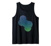Interlocking Spiral Pattern | Sacred Geometry Inspired Line Tank Top