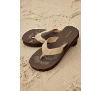 Interlude Thong Sandals by FP Vegan Collection at Free People in Warm Sand/Chocolate Combo, Size: US 10 - female