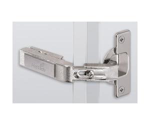 Intermat 45036 Hinge for Corner Cabinet Folding Doors without Automatic Closing (Intermat 9930), Opening Angle 50° / 65°, TH-Drill Pattern 52 x 5.5 mm, Screw-On