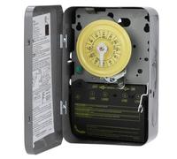 Intermatic T104 Electromechanical Timer Switch - Proven Durability, 40A Load Capacity, Versatile Scheduling, 1-12 Cycles Per Day - Manual Override, Tripper Included for Reliable Time-Based Control