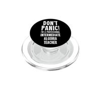 Intermediate Algebra Teacher PopSockets PopGrip for MagSafe