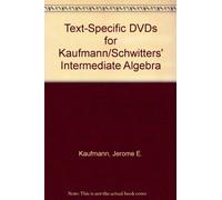 Intermediate Algebra: Text-specific Dvd