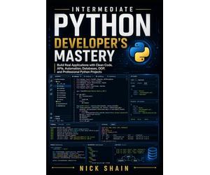 Intermediate Python Developer’s Mastery: Build Real Applications with Clean Code, APIs, Automation, Databases, OOP, and Professional Python Projects