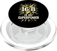 Intermittent Fasting Humor 16 8 Window 20 4 Warrior Faster PopSockets PopGrip for MagSafe