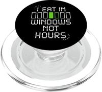 Intermittent Fasting Humor 16 8 Window 20 4 Warrior Faster PopSockets PopGrip for MagSafe