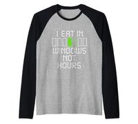 Intermittent Fasting Humor 16 8 Window 20 4 Warrior Faster Raglan Baseball Tee