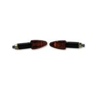 HIGHSIDER Smart Arrow Bulb Mini Indicator Body Black / Lens Orange (Pair), Front & Rear