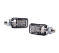 HIGHSIDER Smart Picco LED Indicator Body Black / Lens Clear (Pair), Rear